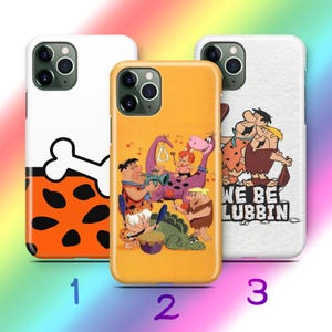 Custodia per telefono Flintstones A3 per Apple iPhone 11 12 13 14 15 16 PRO PLuS MiNI MAX Modelli Cartone animato americano Sitcom animata Dinosauri Dino