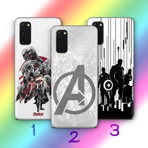 Avengers A2 Phone Case Cover For Samsung Galaxy S20 S21 S22 S23 S24 FE S25 Plus Ultra Edge Cartoon Movie Super Heroes Superheroes Iron Man