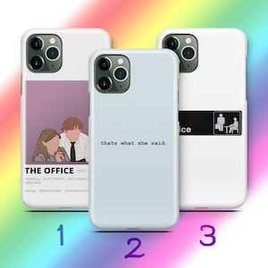 The Office A4 Phone Case Cover For Apple iPhone 11 12 13 14 15 16 PRO PLuS MiNI MAX Models American TV Show Sitcom Jim Dwight Schrute Comedy