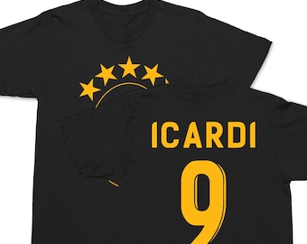Icardi #9 Soccer Player Shirt, Galatasaray Custom Gift For Football Lovers, Sports Hoodie Long Sleeve Graphic Tee, Soccer Jersey Style Fans