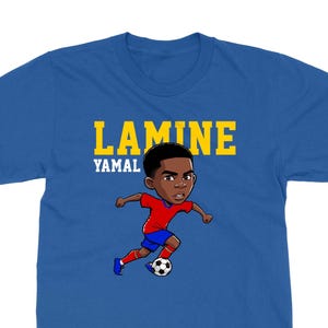 Yamal Spain Football Star Player - Yamal Inspired Animated Design Unisex T-Shirt, Long Sleeve and Sweatshirt Football Soccer Collection