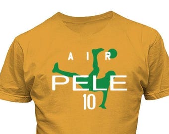 Air Pele Memories of Brazilian Football Soccer Legend - Pele #10 Brazil Tribute Unisex T-Shirt, Long Sleeve and Sweatshirt Football Jerseys