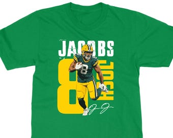 Green Bay Football Star Player - Jacobs Inspired for Fans Football Jersey Tribute Unisex, Long, Woman T-Shirt, Sweatshirt and Hoodie