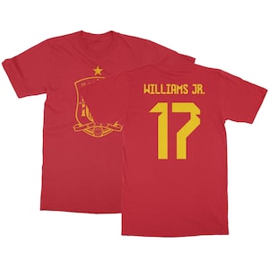 Spain Soccer Football Cup Fan - Williams Jr. #17 Jersey Unisex T-Shirt, Long Sleeve and Sweatshirt Football Jerseys Collection