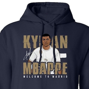 Mbappe Welcome to Madrid - Football Soccer Star Player Arrival Unisex T-Shirt, Long Sleeve and Sweatshirt Football Collection