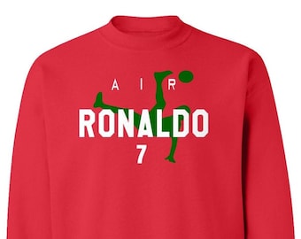 Soccer Graphic Tee - Personalized Air Ronaldo 7 GOAT Player World - Gift For Him, Gift For Her - Adults, Childs And Baby Garments