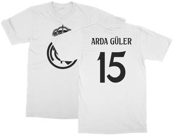 Madrid Turkish Star Player - Guler #15 Jersey Football Soccer Unisex T-Shirt, Long Sleeve and Sweatshirt Football Jerseys Collection
