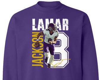 Baltimore Football Star Player - Jackson Inspired for Fans Football Jersey Tribute Unisex, Long, Woman T-Shirt, Sweatshirt and Hoodie