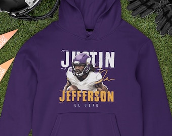 Minnesota Football Star Player - Jefferson Inspired for Fans Football Jersey Jefe Edition Unisex, Long, Woman T-Shirt, Sweatshirt and Hoodie