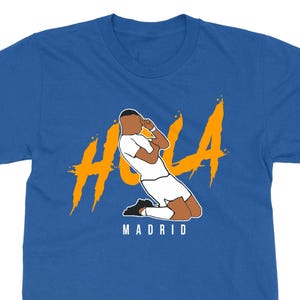 Mbappe Welcome to Madrid - Mbappe Goal Celebration Inspired Madrid Football Soccer Unisex T-Shirt, Long Sleeve and Sweatshirt Collection