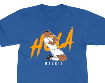 Mbappe Welcome to Madrid - Mbappe Goal Celebration Inspired Madrid Football Soccer Unisex T-Shirt, Long Sleeve and Sweatshirt Collection