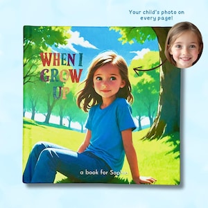 Livre personnalisé pour enfants |  Quand je serai grand | Découvrez 10 carrières différentes pour votre enfant | Cadeau d'anniversaire | Livre personnalisé pour enfants | Cadeau spécial