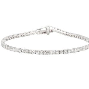 Lab Grown Diamond Tennis Bracelet – 14K White Gold, 1 Carat TW