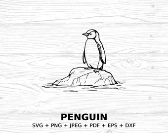 Penguin SVG Digital Download, PNG JPEG pdf eps dxf Penguin Clipart for Crafts, Penguin Vector File , Diy Penguin Art, Commercial license