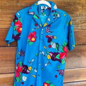 Vintage Hawaiian Aloha Shirt / Evelyn Margolis Hawaii