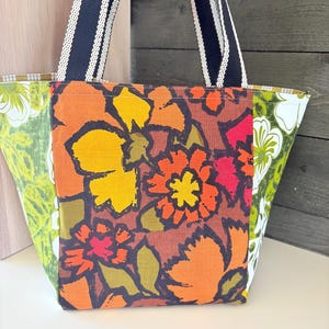 Japanese Fortune Bag / Tote / Vintage Hawaiian Fabric / Palaka / Everyday Bag