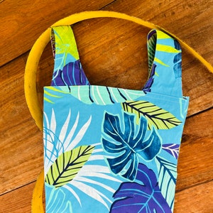 Hawaiian Floral Grocery Bag / Reversible Market Bag / Washable / Eco Friendly/ Reusable Bags