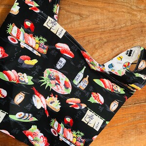 Sushi Grocery Bag / Market Bag / Reusable Bags / Eco Friendly image 5