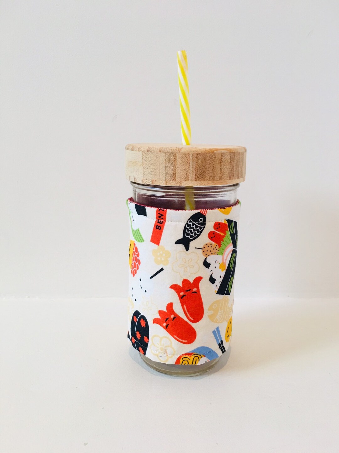 Bento Box/ Iced Coffee Cozy/ Mason Jar Cozy Etsy