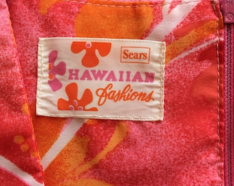 Vintage Sears Hawaiian Fashions / Vintage Muumuu / Vintage Sears Hawaiian Dress