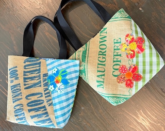 Hawaiian Coffee Sack Totes / Market Bags