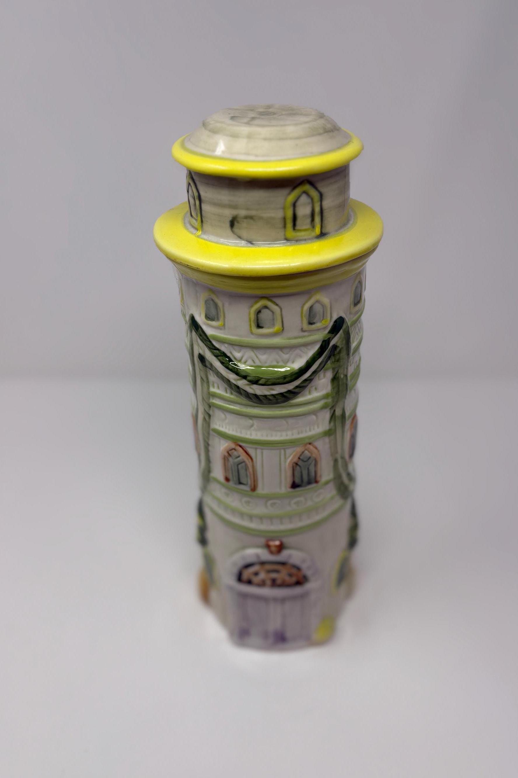 Vintage Ceramic Tower Of Pisa esque Pasta Spaghetti Tower Storage With vintage-ceramic-tower-of-pisa-esque-pasta-spaghetti-tower-storage-with