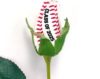 Baseball Rose with Graduation Year