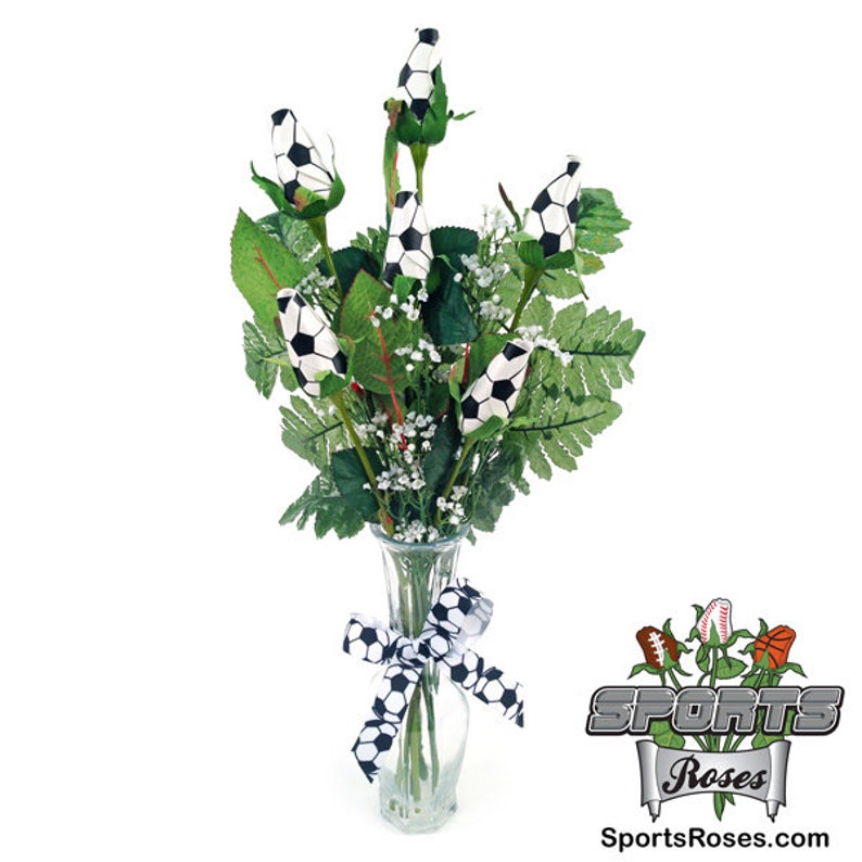 Soccer Rose Soccer Team Gifts Soccer Flower Etsy