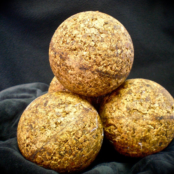 Large Cork Balls for Crafts (Pack of 6), Decorative Balls 3.25" (83mm)