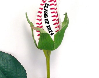 Class of 2024 Baseball Rose, Baseball Graduation, Baseball Senior Gift, Senior 2024 Baseball Gift, Baseball Flower