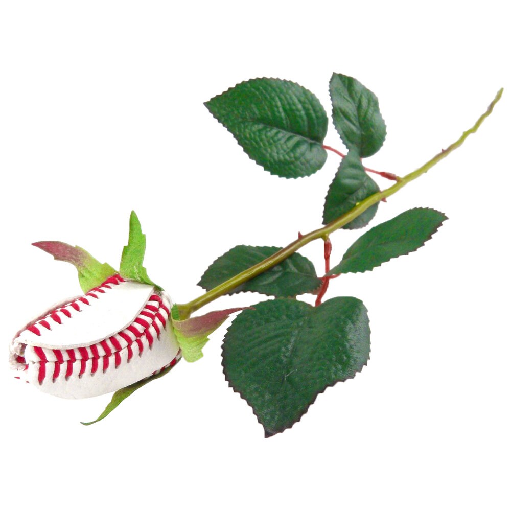 Baseball Rose Original Design Full Grain Baseball Leather Etsy