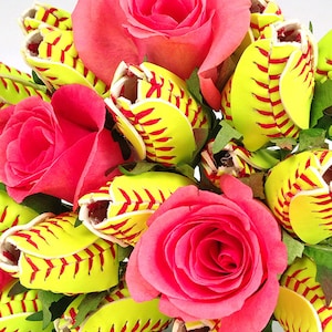 Personalized Softball Rose | Personalized Softball Gifts | Softball ...