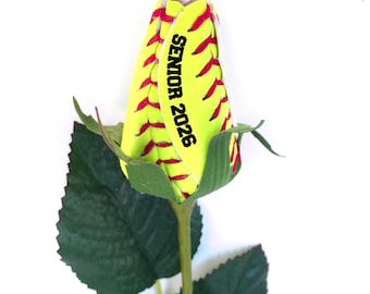 Senior 2026 Softball Rose, Softball Flower, Softball Senior Night, Softball Graduation, Class of 2026 Softball Gift