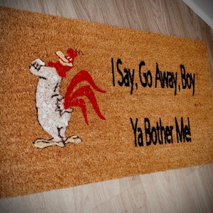 Foghorn LegHorn Doormat, FogHorn LegHorn, FogHorn, FogHorn Doormat, Funny Doormat, Looney Toons Doormat, Doormat, Funny Gift, Looney Toons