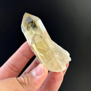 Madagascar Citrine Point | 80g Natural Citrine Crystal Tower 2.8” | Raw Citrine Generator for Abundance, Energy & Manifestation