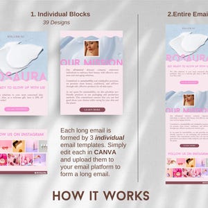 Klaviyo Email Marketing Templates: Skincare, Welcome Sequence Pink image 6