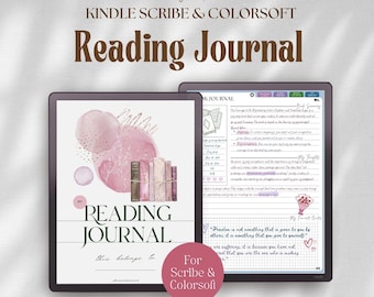 Reading Journal for Kindle Scribe Colorsoft: Book List, Series Tracker, Notes (PDF)
