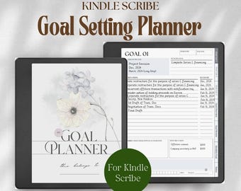 Kindle Scribe & Colorsoft Goal Planner: Hyperlinked Task Tracker, To Do List (PDF Download)