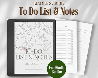 Kindle Scribe & Colorsoft To Do List | Task Planner, Checklist, Task Tracker