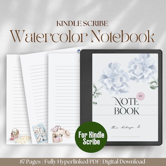 Digital Notebook Kindle Scribe Template Scribe Meeting Notes