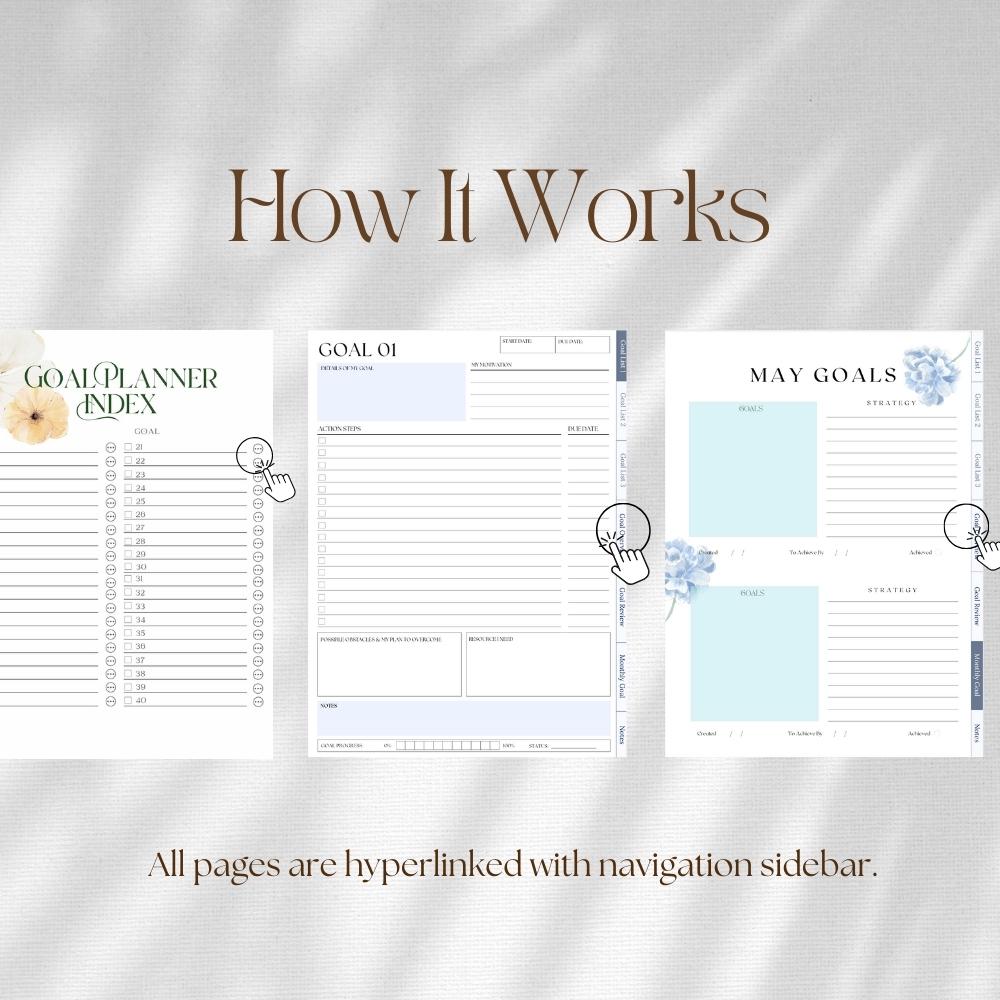 Goal Planner for Remarkable 2 & Paper Pro: SMART Goal Setting Template ...