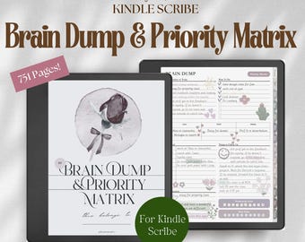 Kindle Scribe Colorsoft Brain Dump Priority Matrix: Daily To Do List Notebook (PDF Download)