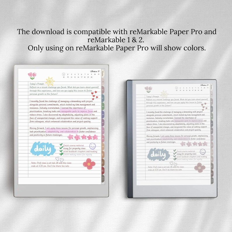 Digital Notebook for Remarkable 2 & Paper Pro: PDF Templates (meeting ...
