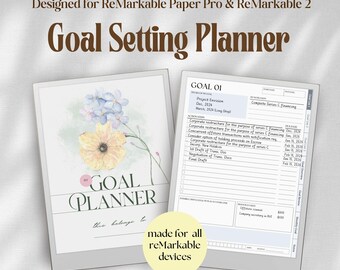 ReMarkable Goal Planner: SMART Goal Setting Template (PDF)