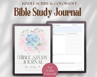 Bible Study Journal for Kindle Scribe Colorsoft: Faith Planner, Sermon SOAP Notes (PDF)