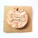 Spirit Horse Pendant Finding, Distressed Ivory Terra Cotta Kiln Fired Clay