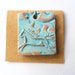 Spirit Horse Pendant Finding, Distressed Turquoise Terra Cotta Kiln Fired Clay