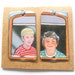 Window People on the Bus Upcycled Chocolate Candy Tin Earring Findings