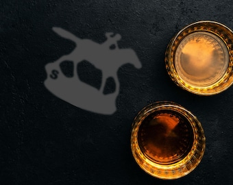 Blanton's S Horse Solid + | Bourbon and Whiskey SVG | Laser, Cricut, Glowforge Files | Digital Download | Great for xTool F2 Ultra UV!
