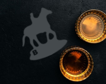 Blanton's B Horse Solid + | Bourbon and Whiskey SVG | Laser, Cricut, Glowforge Files | Digital Download | Great for xTool F2 Ultra UV!